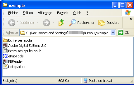 Photo de mon interface